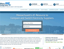 Tablet Screenshot of massenergyrates.com